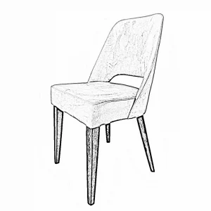 stolica je rađena kao crtana